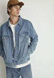 Ray Kolej Vintage Mavi Jean Ceket 0110273-87940