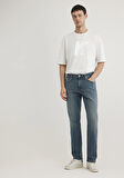 Martin Mavi Pro Vintage Puslu Mavi Jean Pantolon 0037888215