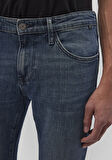 James Mavi Pro Puslu Vintage Koyu Mavi Jean Pantolon 0042487872