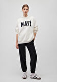 Mavi Logo Patchli Beyaz Sweatshirt 1S10175-80194