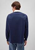 Mavi Logo Baskılı Lacivert Polo Sweatshirt 0S10172-70497
