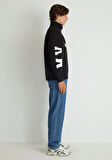 Baskılı Siyah Sweatshirt 0S10165-900