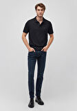 Jake Lux Black Puslu Vintage Koyu Mavi Jean Pantolon 0042287868