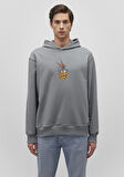 Bugs Bunny Baskılı Gri Sweatshirt 0S10102-70098