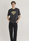 Superman Baskılı Antrasit Tişört 0612306-70087