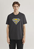 Superman Baskılı Antrasit Tişört 0612306-70087