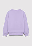 Organik Pamuklu Mor Basic Sweatshirt 7S10043-70529