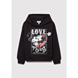 MINNIE BASKILI KAPÜŞONLU SWEATSHIRT