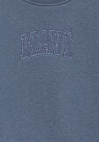 Mavi Logo Baskılı Mavi Crop Sweatshirt 7S10078-70871