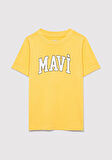 Mavi Logo Baskılı Sarı Tişört 7610109-71377