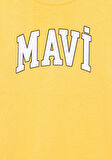 Mavi Logo Baskılı Sarı Tişört 7610109-71377