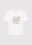 Mavi Logo Baskılı Beyaz Tişört 7610222-70057