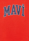 Mavi Logo Baskılı Kapüşonlu Turuncu Sweatshirt 6610110-83127