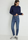 Cindy Classic Denim Gölgeli Koyu Mavi Jean Pantolon 100277-87925