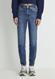 Cindy Classic Denim Gölgeli Koyu Mavi Jean Pantolon 100277-87925