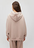 Mavi Logo Baskılı Kapüşonlu Beyaz Sweatshirt 1600361-70043
