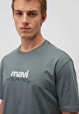 Mavi Logo Baskılı Yeşil Tişört 0612355-71577