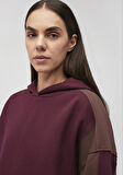 Bisiklet Yaka Bordo Sweatshirt 1S10200-87830
