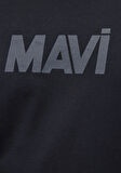 Mavi Logo Baskılı Siyah Tişört 066846-900