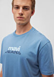 Mavi Logo Baskılı Mavi Tişört 0612355-70744