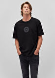 M Logo Nakışlı Siyah T-Shirt 0612312-900