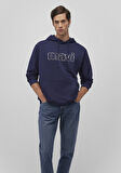Mavi Logo Baskılı Lacivert Sweatshirt 0S10196-84371