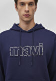 Mavi Logo Baskılı Lacivert Sweatshirt 0S10196-84371