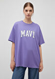 Mavi Logo Baskılı Mor Tişört 1600843-70611