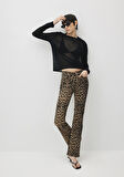 Maria Leopar Baskılı Jean Pantolon 101225-88485