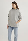 Kapüşonlu Gri Sweatshirt 1S10186-83096