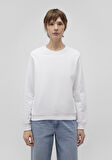 Bisiklet Yaka Beyaz Sweatshirt 1S10183-80194