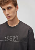 Mavi Logo Baskılı Antrasit Tişört 0610254-80955