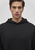 Kapüşonlu Siyah Basic Sweatshirt 0S10275-900