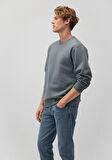 Bisiklet Yaka Yeşil Basic Sweatshirt 0S10276-71577