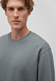 Bisiklet Yaka Yeşil Basic Sweatshirt 0S10276-71577