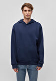 Kapüşonlu Lacivert Basic Sweatshirt 0S10275-70490