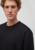 Bisiklet Yaka Siyah Basic Sweatshirt 0S10276-900