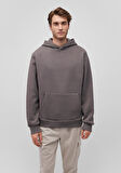 Kapüşonlu Gri Basic Sweatshirt 0S10275-70096