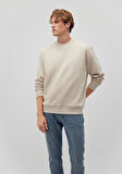 Bisiklet Yaka Bej Basic Sweatshirt 0S10276-70322