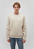 Bisiklet Yaka Bej Basic Sweatshirt 0S10276-70322