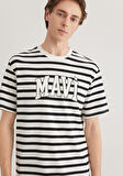 Mavi Logo Baskılı Beyaz Tişört 0612421-900
