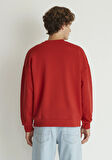 Bisiklet Yaka Kırmızı Basic Sweatshirt 0S10084-86417