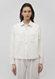 Cep Detaylı Ekru Gömlek 1210966-70053