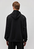 Kapüşonlu Siyah Sweatshirt 0S10287-71379