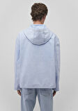 Yarı Fermuarlı Mavi Denim Gömlek 0211256-88654