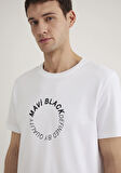 Baskılı Beyaz Tişört 0612406-620