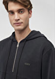 Kapüşonlu Siyah Sweatshirt 0S10209-71379