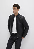 Siyah Suni Deri Ceket 0110548-71379