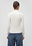 Yarı Fermuarlı Beyaz Tişört 1612869-80194