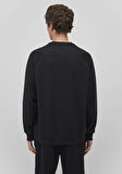 Bisiklet Yaka Siyah Basic Sweatshirt 0S10295-900